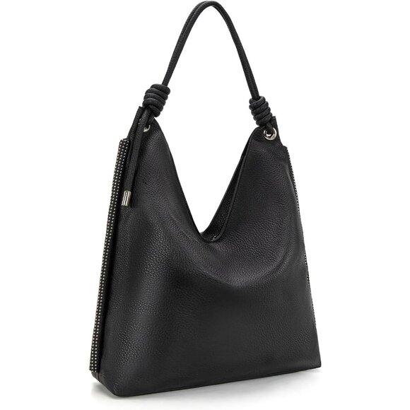 Versatile Women's Slouchy Handbag - Lightweight PU Leather & Chic Knotted Handle - Picture 3 of 6